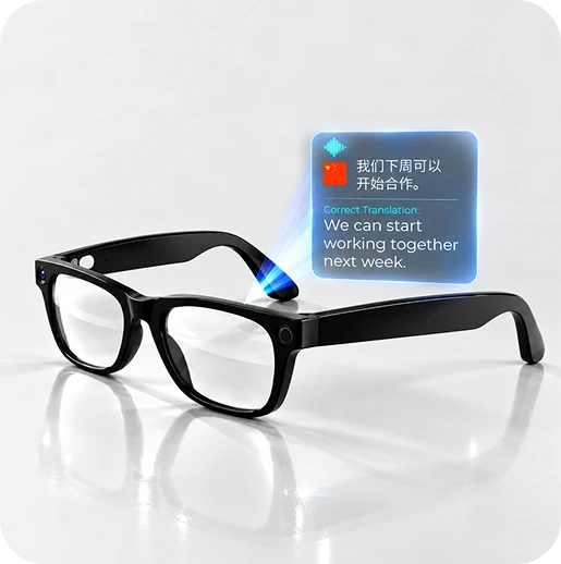 Real-time translation display